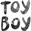 toyboy,letter, slate, black