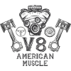 V8 American Muscle grunge