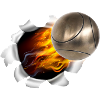 Boules on fire