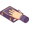 Hand Swearing on a Book.