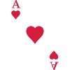 Carte à jouer as de coeur carte ace Carnaval de Mardi Gras