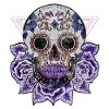 Dia De Los Muertos Flowery Skull Day Of The Dead