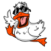 Cool duck with sunglasses