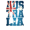 Australia with flag