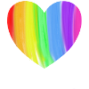 Rainbow heart homosexuality equality
