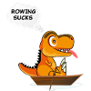 Aviron, T-Rex, drôle, Sport