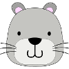 Gray cat head