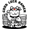 Good Luck Ramen - maneki neko
