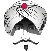 mysterious turban with male face