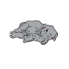 Dramatic Elefant Müde Bockig
