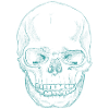 SkullSketchDarkTurquoise