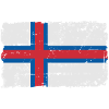 Færøernes flag - Färöer Inseln Flagge