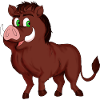 friendly wild boar