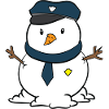 Père Noël Noël police enfants