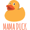 Divertente Mama Duck Anatra Gomma Famiglia Ducky Matching