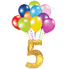 5 children birthday happy birthday