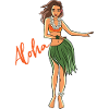Aloha hula girl