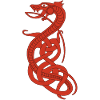 Infinite red snake