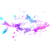 Requins aquarelles de poisson