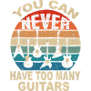 Du kan aldrig have for mange guitarer guitarer guitar Sshirt