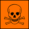 symbol very toxic skull