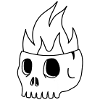 Burning Skull