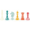 Retro Schachfiguren Schach