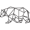 Bear Black Geometric