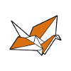 Origami crane bird