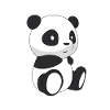 Smiling panda