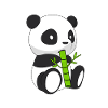 Panda that eats bamboo