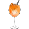 Cocktail sparkling orange