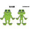 Quark Magerquark - lustige Frosch Grafik