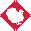 Achtung Truthahn Schild