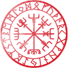 Sweatshirt vegvisir red style