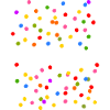 Stimmung Konfetti Fasching Karneval Silvester bunt
