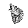 Viking wolf Odin's Valhalle