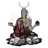 indien méditation Skull crâne