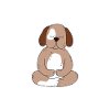 Dog meditation relaxation