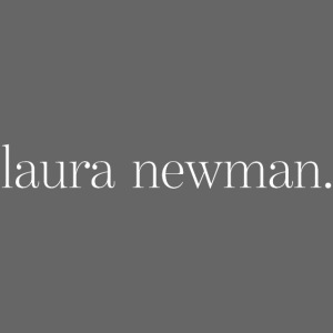 laura newman. Logo | white