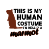 Costume umano Marmotta Montagne Natura Alpi Design