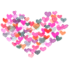 Heart made of hearts