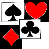 Kortit, pokerikortit, mailat, lapiot, sydämet, timantit