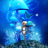 Cute fairy and fantasy mushrooms