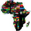 afrique baobab et drapeaux