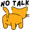 No talk cat back
