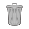 Garbage bin garbage