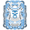 samurai blue skull