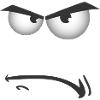 Cartoon Angry Grumpy Face