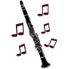 Clarinet notes red